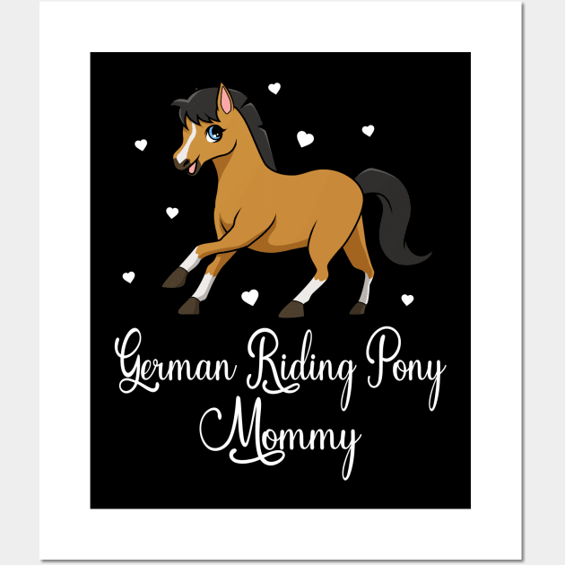 Horse Lover - German Riding Pony Mommy Wall Art by Modern Medieval Design